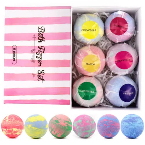 6 Pcs Bath Bombs